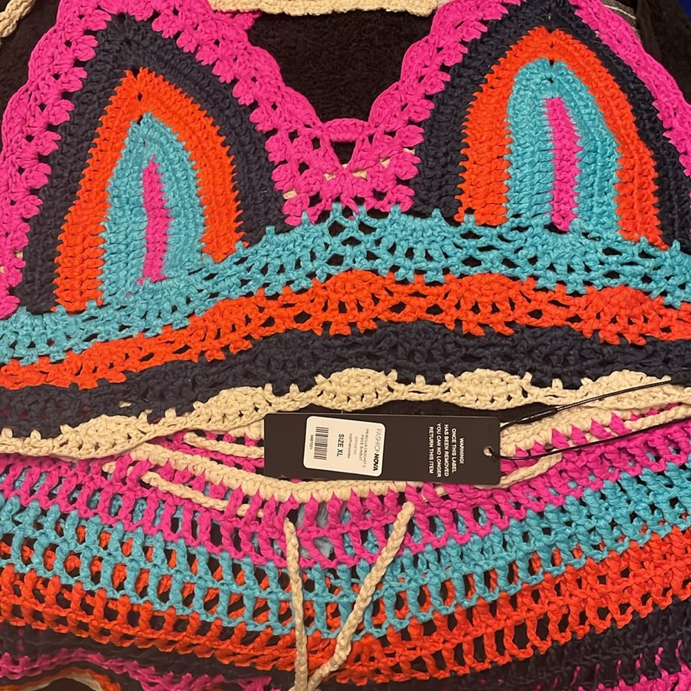 Colorful Crochet Two-Piece Set - Picture 4 of 4